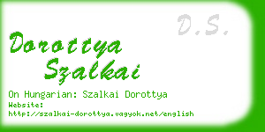 dorottya szalkai business card